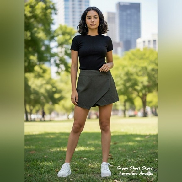 ACBG by Aberdeen Pants - ACBG by Aberdeen Olive Skort Size 30